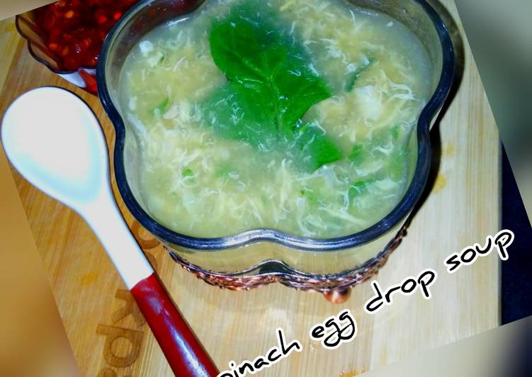 Recipe of Favorite Chicken spinach egg drop soup