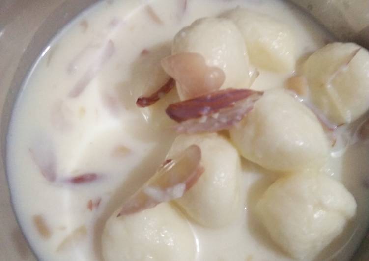 Recipe of Any-night-of-the-week Angoori Chhena  rasmalai