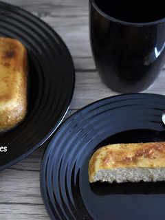 Una foto de Flan de plátano al microondas