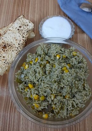 કોર્ન પાલક પુલાવ (Corn Palak Pulao Recipe In Gujarati) રેસીપી મુખ્ય ફોટો