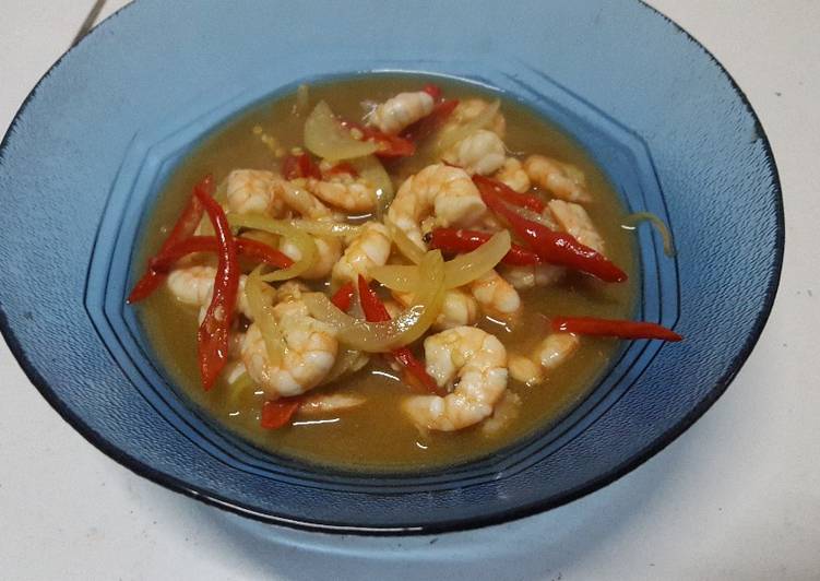 makanan Udang saus tiram yang Enak Banget