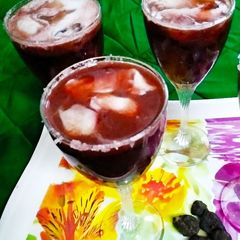 A picture of Kokum coral mocktail.