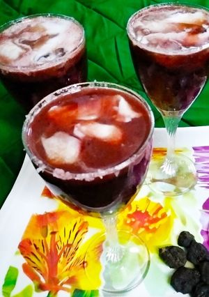 A picture of Kokum coral mocktail.