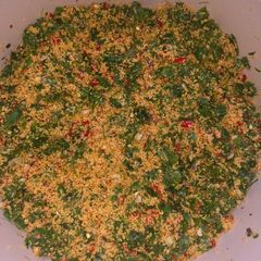 A picture of Dambun couscous da zogale.