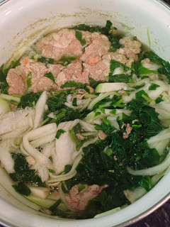 Hình của món Canh bầu, mồng tơi nấu tôm.