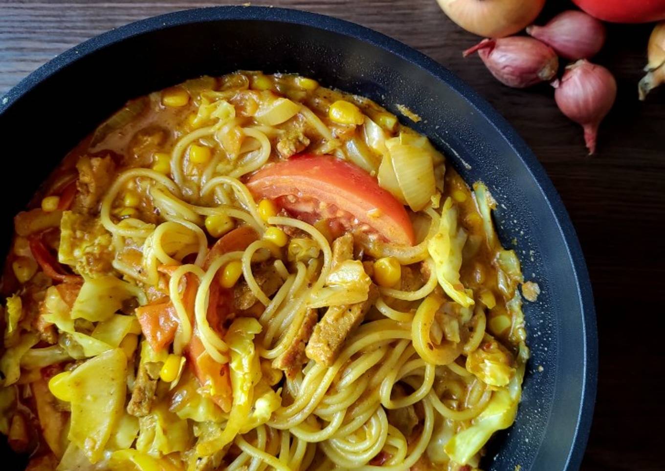 Resep Spaghetti Tumis Aceh (bumbu praktis👍) yang Bikin Ngiler