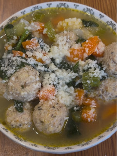 A picture of Italian Wedding Soup!.