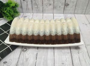 Foto resep Puding Lapis Coklat Oat & Chia Seed