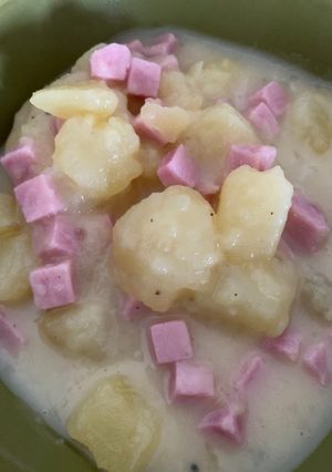Une photo de Pommes de terre / jambon à la cancoillotte au Cookeo