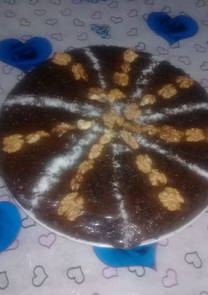 صورة لوصفة كيكة بالقهوة والكركاع