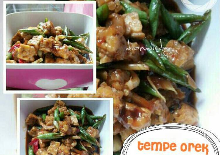 Langkah mengolah Tempe orek daun serai yang sempurna