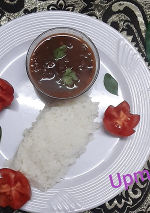 A picture of Chole Chawal.