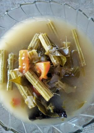 Foto resep Sayur moringa (buah kelor/klentang)