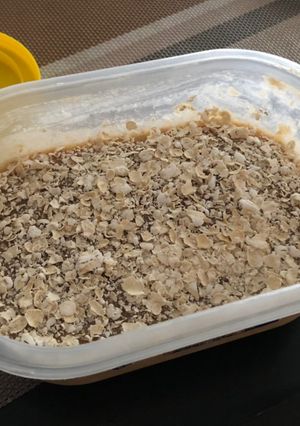 Una foto de Pudín de plátano con copos de avena (3 ingredientes)