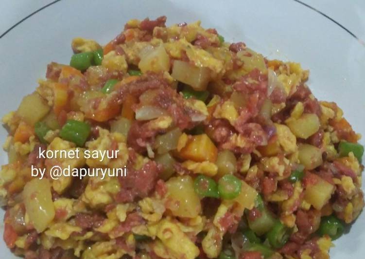 Resep Tumis kornet sayur Anti Gagal