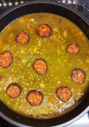 Una foto de Lentejas con chorizo