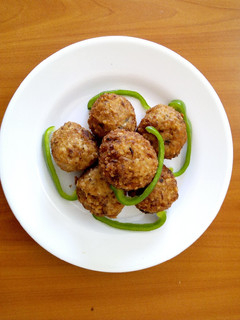 A picture of Chibundiro Rice Balls.