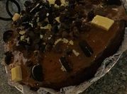 Una foto de torta oreo con harina leudante