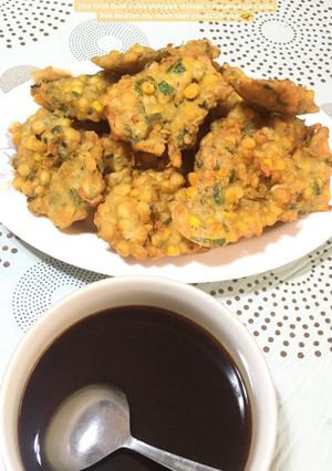 Foto resep Bakwan Jagung Sayur Crispy dengan Cuka Pempek