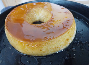 Una foto de Flan casero de huevo
