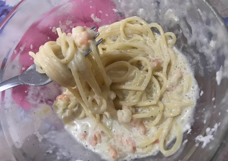 Resep Spaghetti Carbonara creamy Anti Gagal