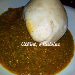 A picture of My signature okra soup.