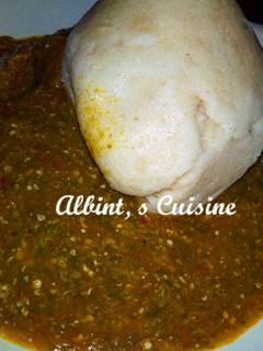 A picture of My signature okra soup.