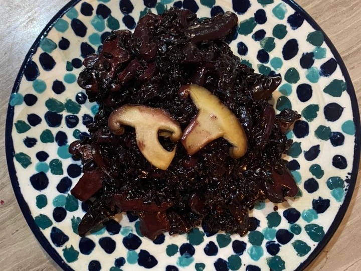 Easy Way Prepare Black rice shiitake mushroom risotto the Awesome  Perfect