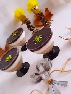 عکسی از دستور پودینگ نسکافه و وانیلی
