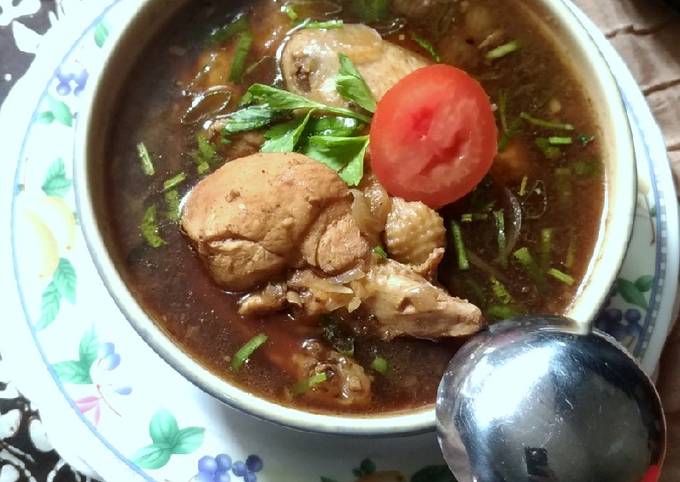 Cara Gampang Membuat 87. Sup Ayam Kecap simple Anti Gagal