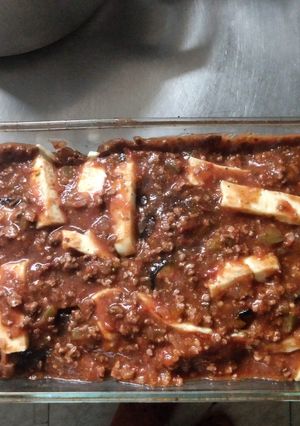 Una foto de Parmesana de berenjenas