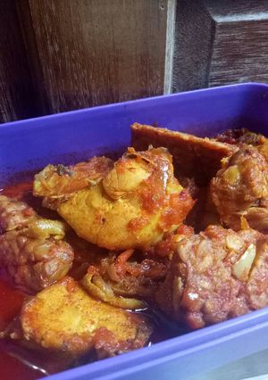 Foto resep Balado ayam tempe