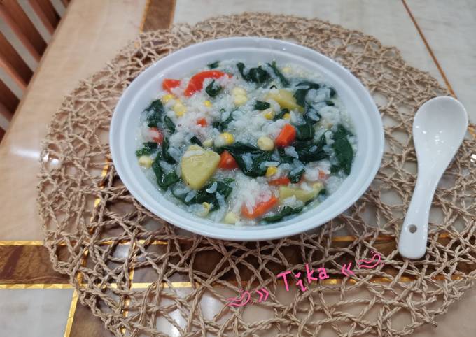 Langkah Mudah untuk Menyiapkan 36.Bubur Sayur (Manado KW), Bikin Ngiler