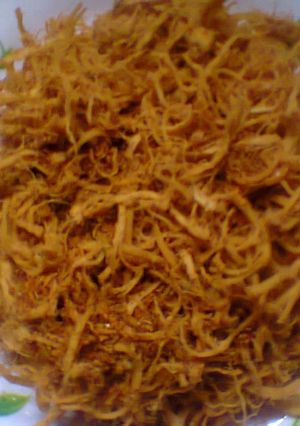 Hình của món Khô gà xé cay.
