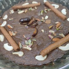 A picture of Chocolate orange juice cake.