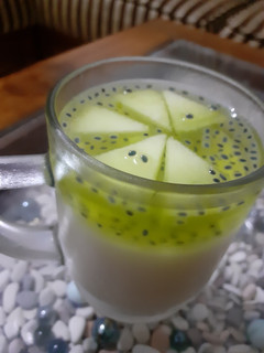 Foto resep Puding susu melon segarr