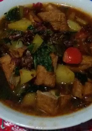 Foto resep Semur Tahu feat Sayuran