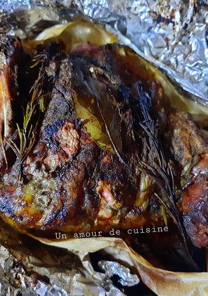 Une photo de Gigot rôti au four 🍖