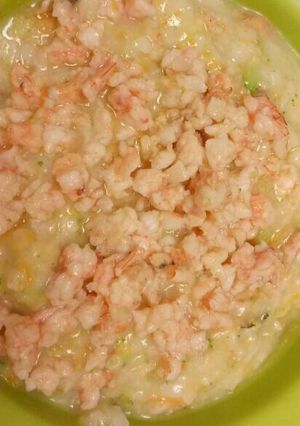 Foto resep Mpasi nasi tim udang santan 9m+