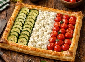 Foto di Torta salata tricolore