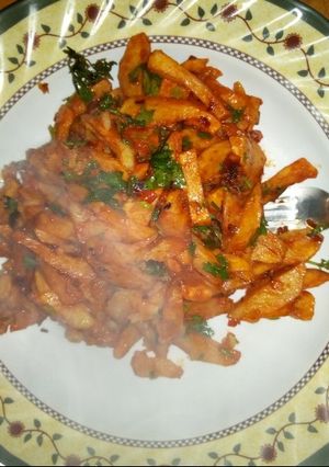 A picture of Chips masala recipe.