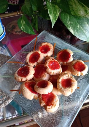 Una foto de Pepas de mascabo y dulce de ciruela