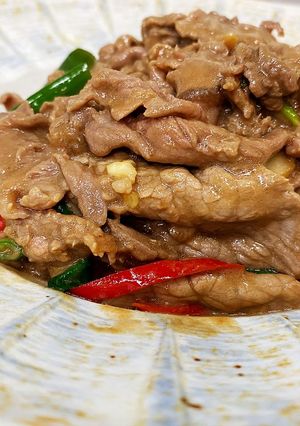 蔥爆牛肉 的食譜成品照片