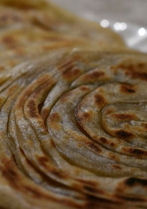 A picture of Lachha paratha.