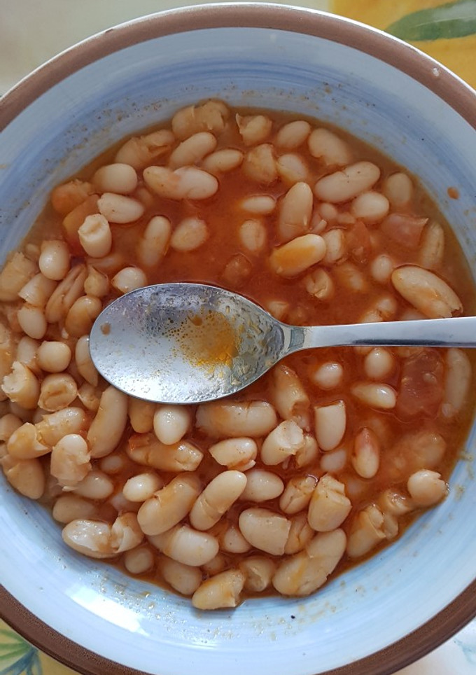 Una foto de Alubias viudas