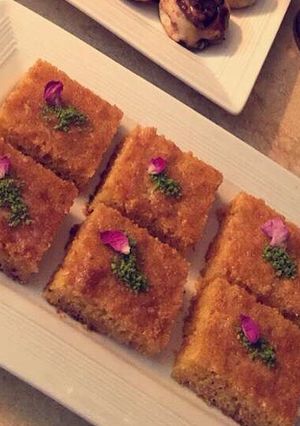 صورة لوصفة بسبوسة سهلة ولذيذة