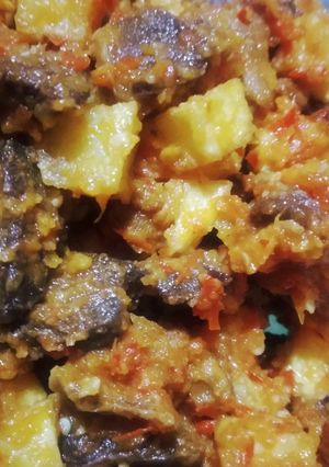 Foto resep Ati ampela-Kentang Balado