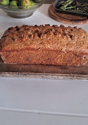 Una foto de Budín granizado de galletitas sabor chocolate y canela