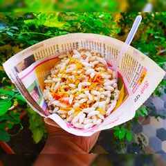 A picture of Masala pori, masala puffed rice recipe / no fire cooking.