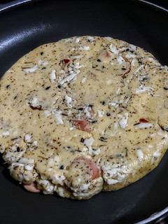 Una foto de AREPA Zaatar🧀con Queso Costeño...!